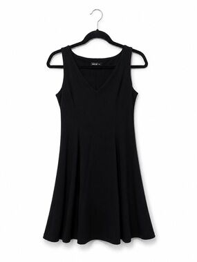 Miik Classic Black Mini Fit and Flare Dress